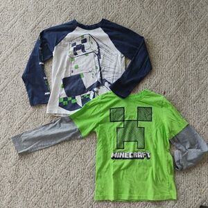 Minecraft shirts, size 7/8